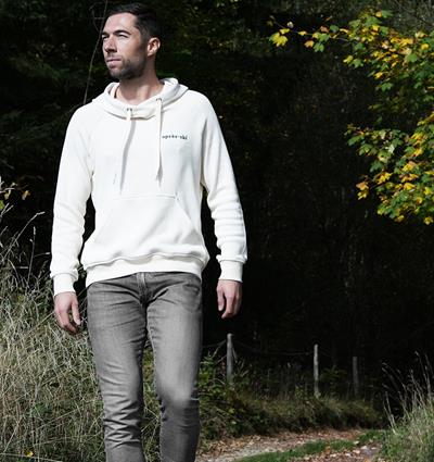 Le sweat capuche homme Knit personnalisable (S, Knit écru) - Photo 5