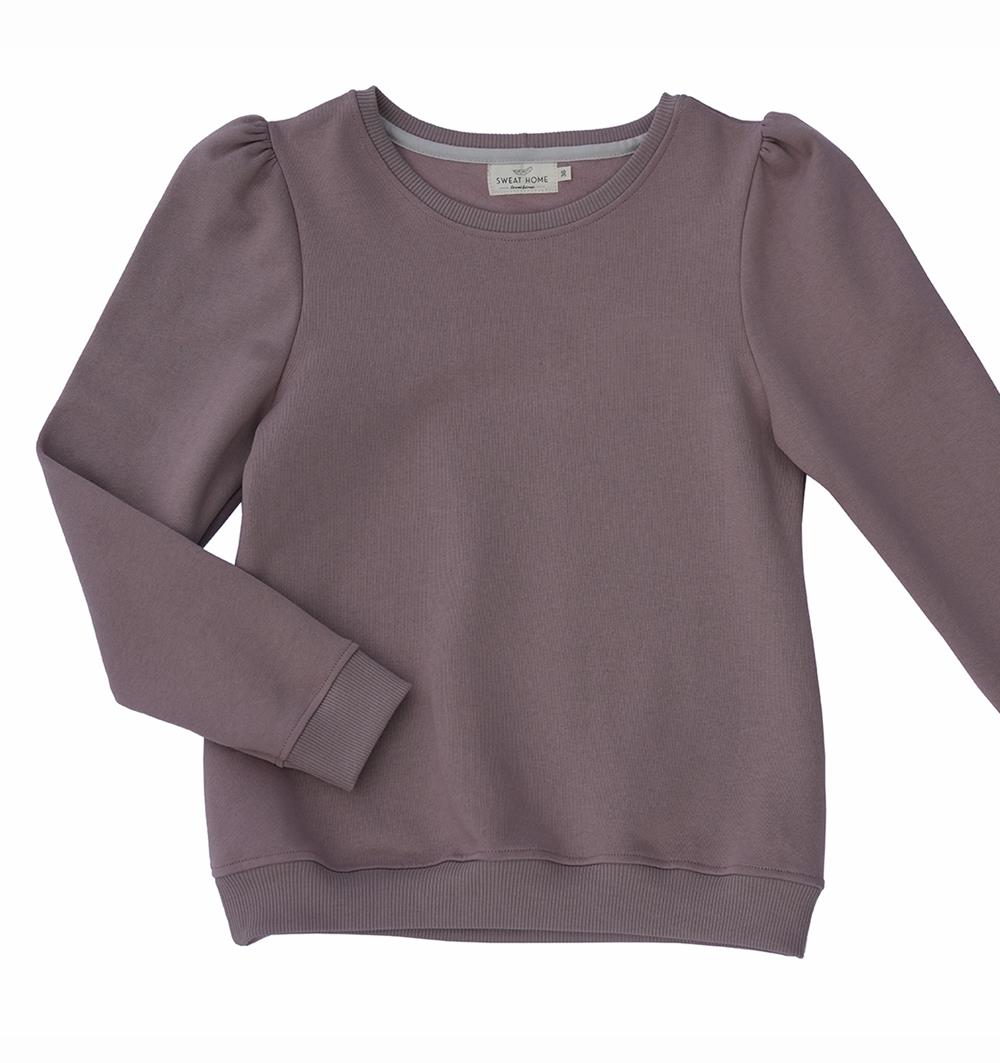 Le sweat à manches longues froncées femme Lilas personnalisable (36, Lilas) - Photo 1