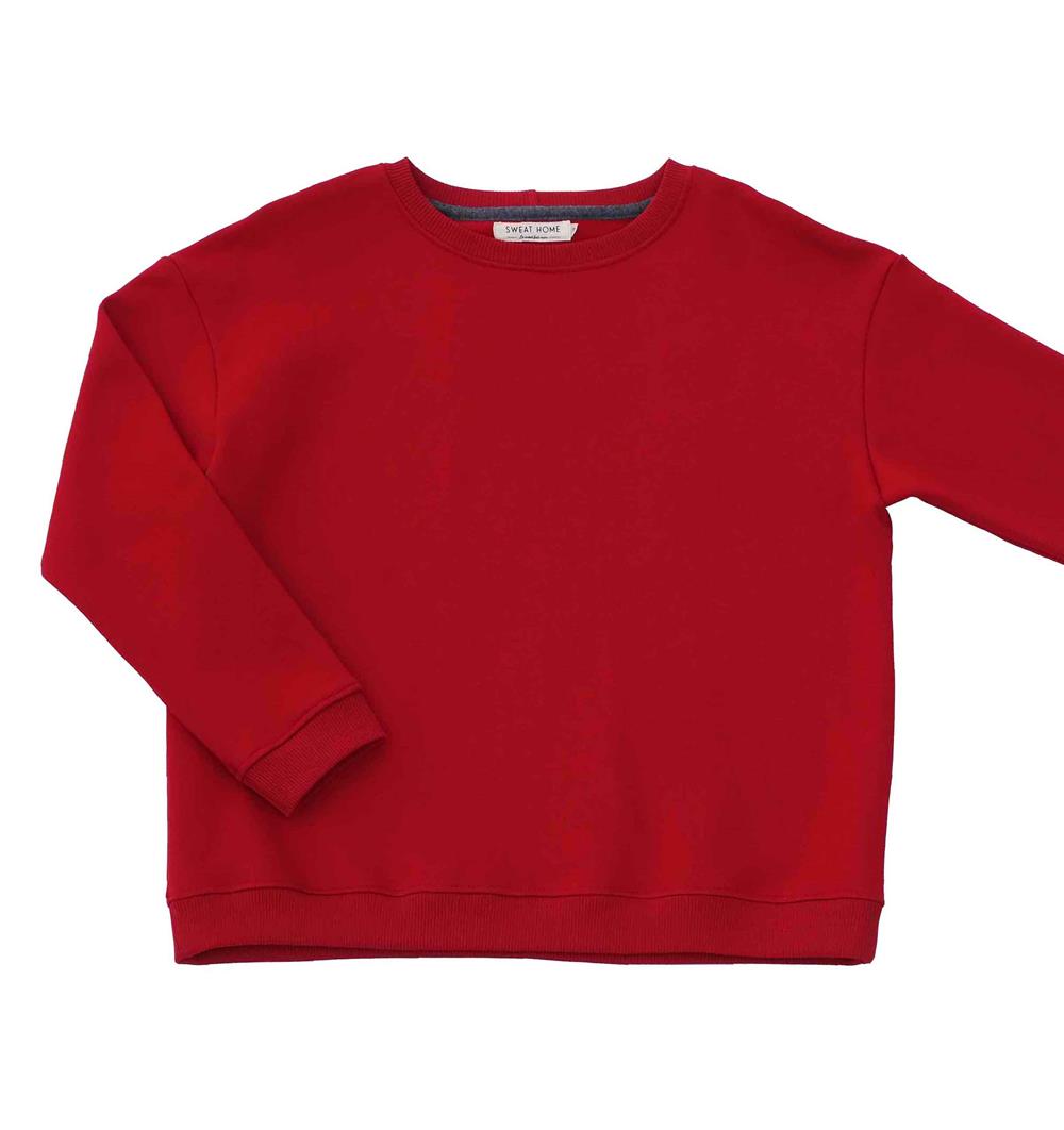 Le sweat col rond Wide femme Summer personnalisable (36, Rouge piment, Pas d&#39;étiquette de personnalisation) - Photo 1