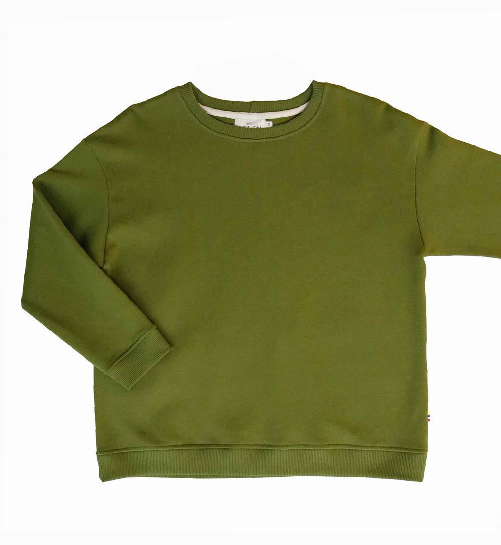 ÉPUISÉ - Le sweat col rond Wide femme Winter personnalisable (36, Vert mousse) - Photo 1