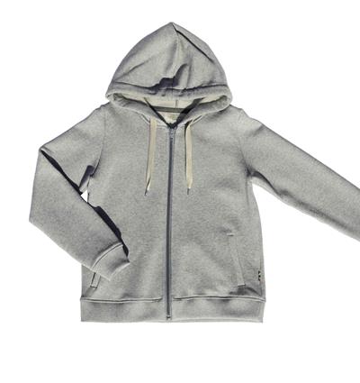 Le sweat capuche zippé ado personnalisable (12A, Gris clair chiné) - Photo 1