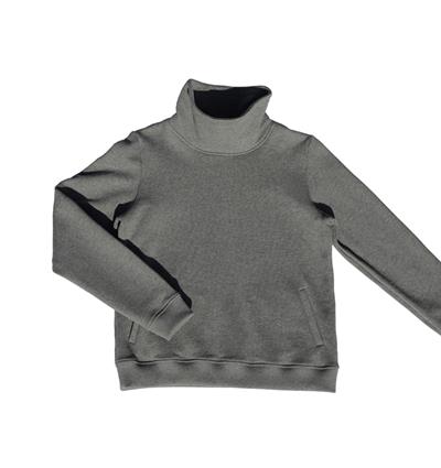 Le sweat col montant ado personnalisable (12A, Gris foncé chiné) - Photo 1