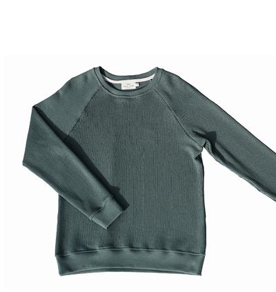 Le sweat col rond homme Knit personnalisable (S, Knit vert sauge) - Photo 1