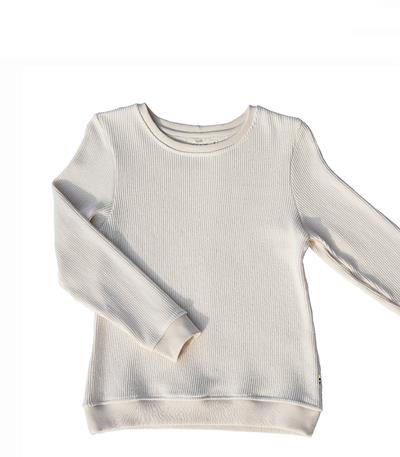 Le sweat col rond femme Knit personnalisable (36, Knit écru) - Photo 1