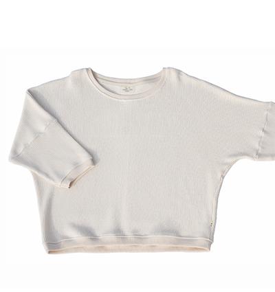 Le sweat loose femme Knit personnalisable (U, Knit écru) - Photo 1