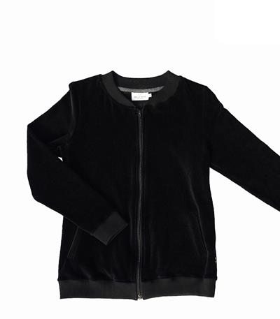 Le sweat zippé femme Velours noir personnalisable (36, Velours noir) - Photo 1