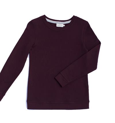 Le sweat col rond femme personnalisable (36, Bordeaux) - Photo 1