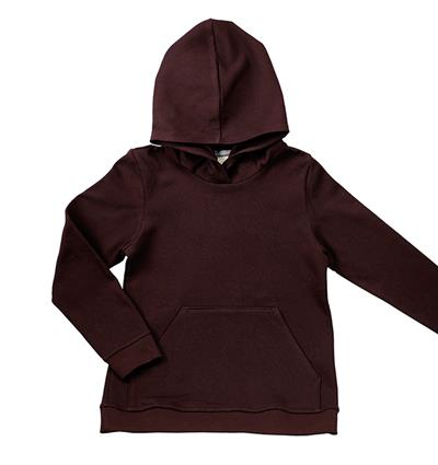 Le sweat capuche femme personnalisable (36, Bordeaux) - Photo 1