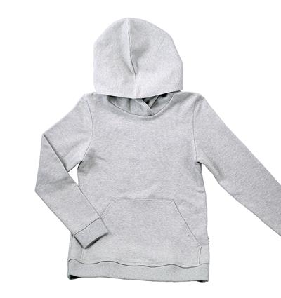 Le sweat capuche femme personnalisable (36, Gris clair chiné) - Photo 1