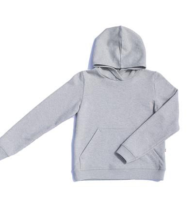 Le sweat capuche ado personnalisable (12A, Gris clair chiné) - Photo 1