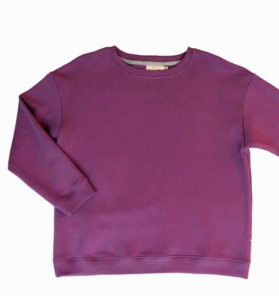 Sweat col rond Wide femme coloris Violet T.38 - Photo 2