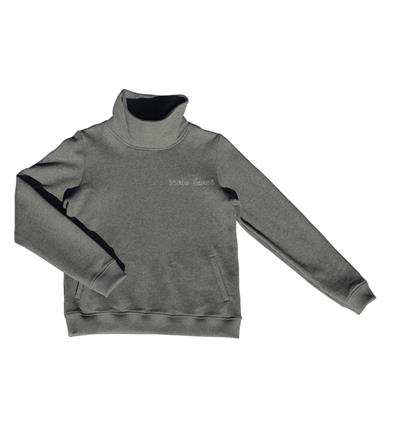 Sweat col montant ado coloris Gris foncé chiné Snow lover - Photo 2