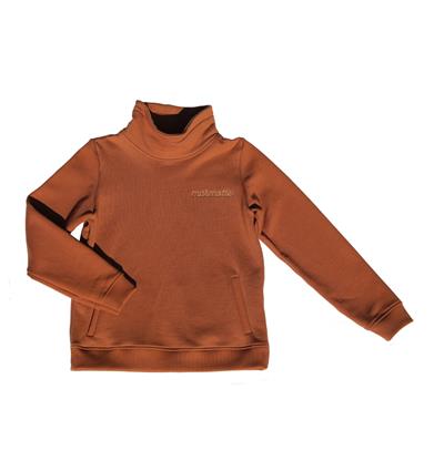 Sweat col montant ado coloris Rouille Marmotte - Photo 2