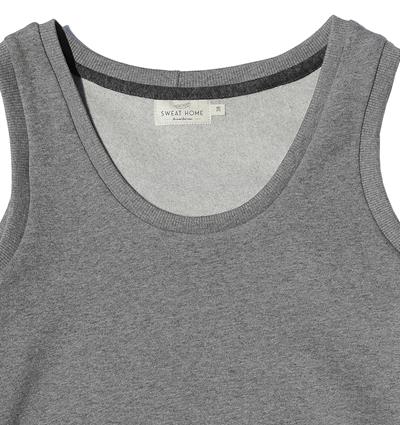 Débardeur en sweat femme coloris Gris foncé chiné T.38 - Photo 3