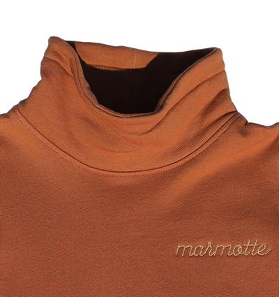 Sweat col montant ado coloris Rouille Marmotte - Photo 3