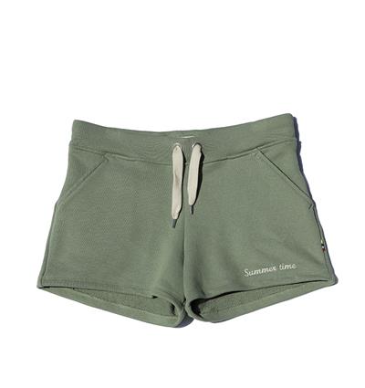 Short en sweat femme coloris Vert verveine Summer vibes - Photo 4