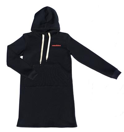 Robe en sweat capuche ado coloris Marine Sunshine T.16A - Photo 2