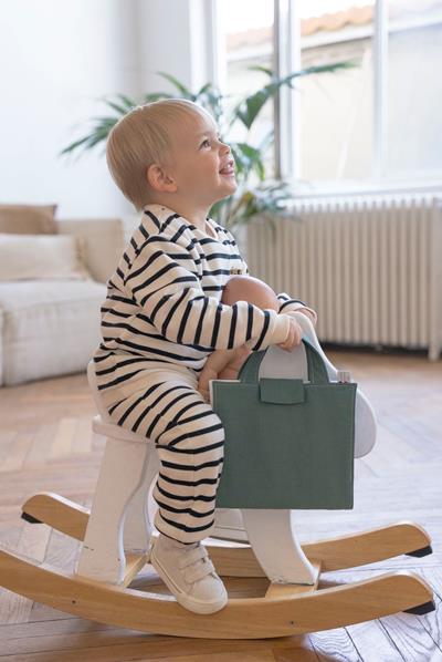 Ensemble en sweat baby coloris Marinière "Petit chou" T.36m - Photo 2