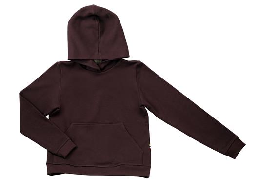 Sweat capuche ado coloris Bordeaux - Photo 2