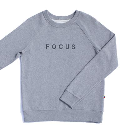 Sweat col rond homme coloris Gris foncé chiné Focus - Photo 2