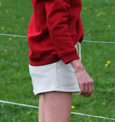 Short en sweat femme coloris Chanvre écru T.36 - Photo 3