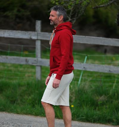 Bermuda en sweat homme Chanvre écru Holidays T.L - Photo 3