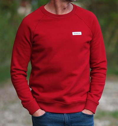 Sweat col rond homme coloris Rouge piment &#39;Étiq. I am what I am&#39; T.L - Photo 3
