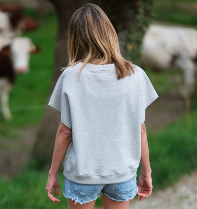 Le sweat Chill femme Gris clair chiné T. 36/38 - Photo 3