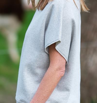 Le sweat Chill femme Gris clair chiné T. 36/38 - Photo 4