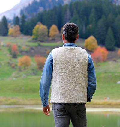 Le Gilet Sherpa Réversible Homme Winter lover - Photo 6