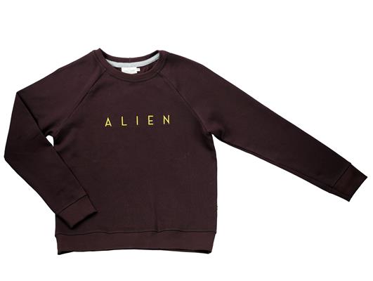 Sweat col rond homme coloris Bordeaux Alien