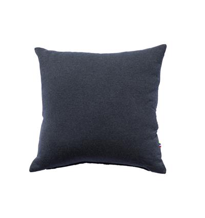 Coussin en sweat carré Noir chiné - Photo 1