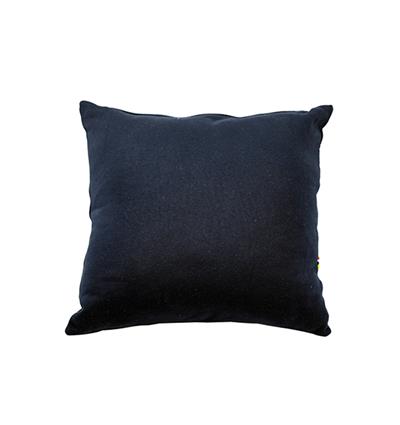 Coussin en sweat carré Marine - Photo 1