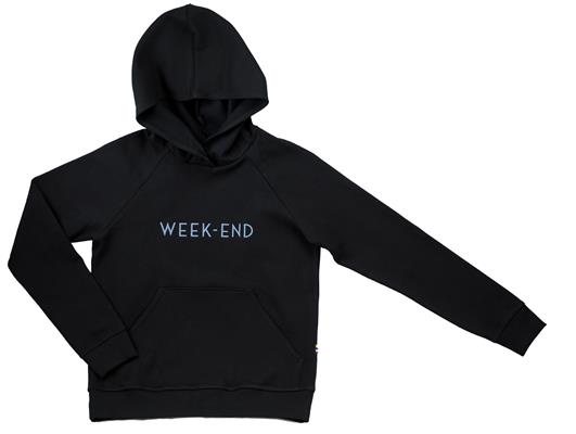 Sweat capuche homme coloris Noir Week-end T.L