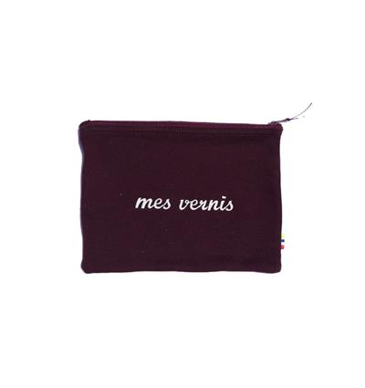 Pochette en sweat grand mod&#232;le Bordeaux Mes vernis
