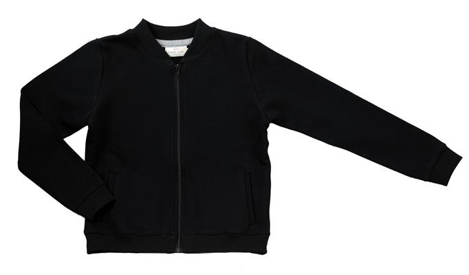 Sweat zipp&#233; ado coloris Noir