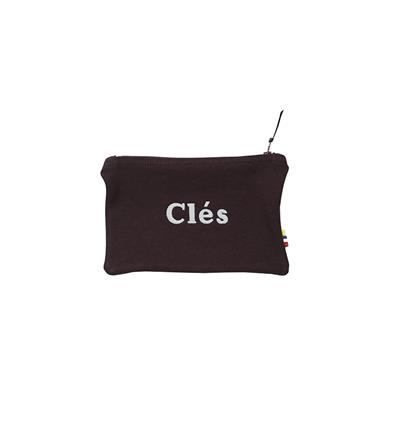 Pochette en sweat petit mod&#232;le Bordeaux Cl&#233;s
