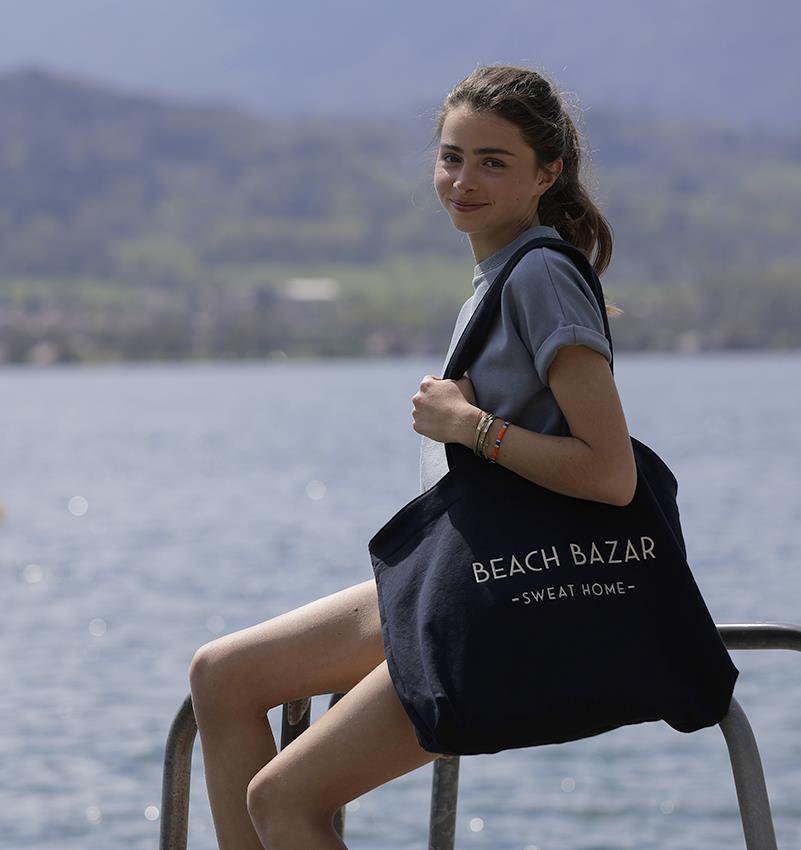 Sac de plage en sweat personnalisable