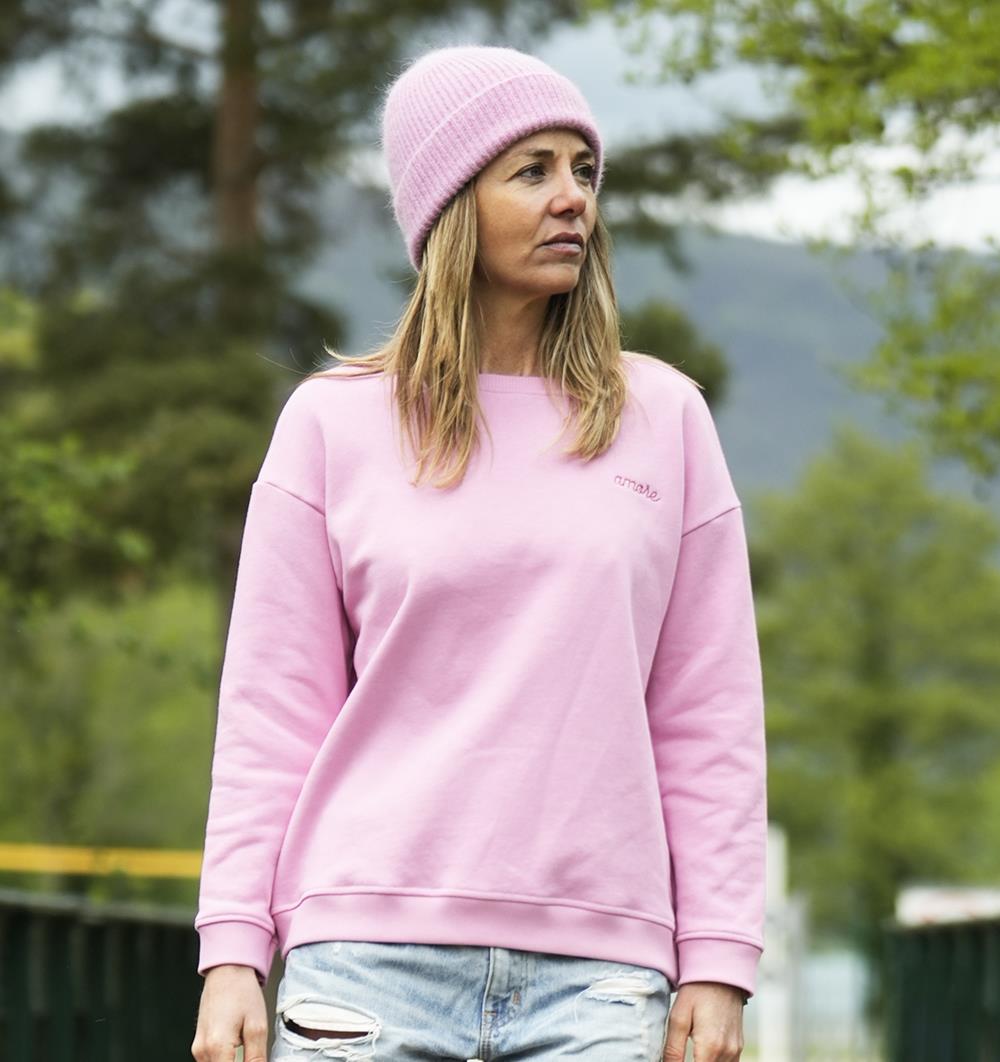 Le sweat col rond Wide femme Spring personnalisable