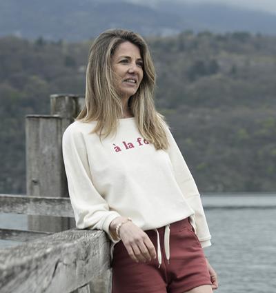 Le sweat loose femme en &#233;ponge personnalisable