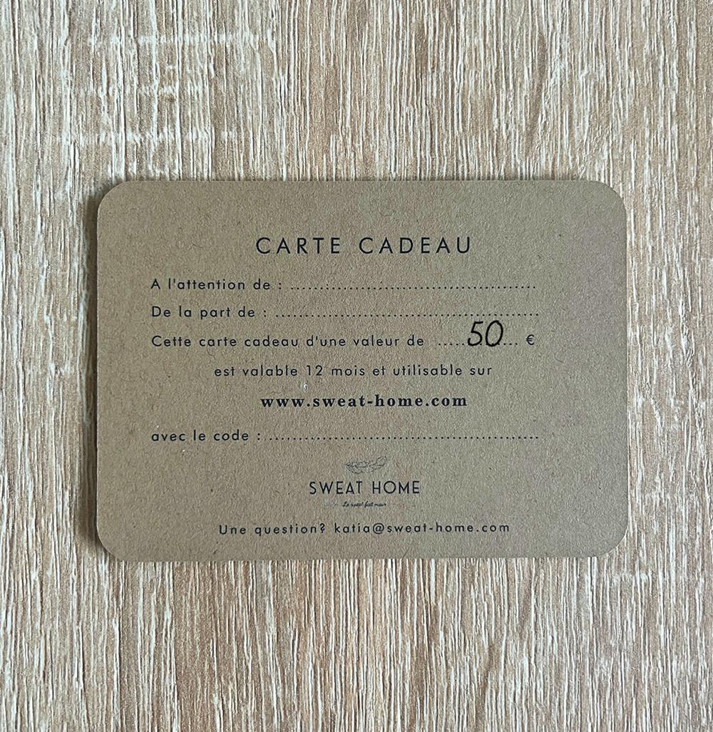 Carte cadeau de 50€